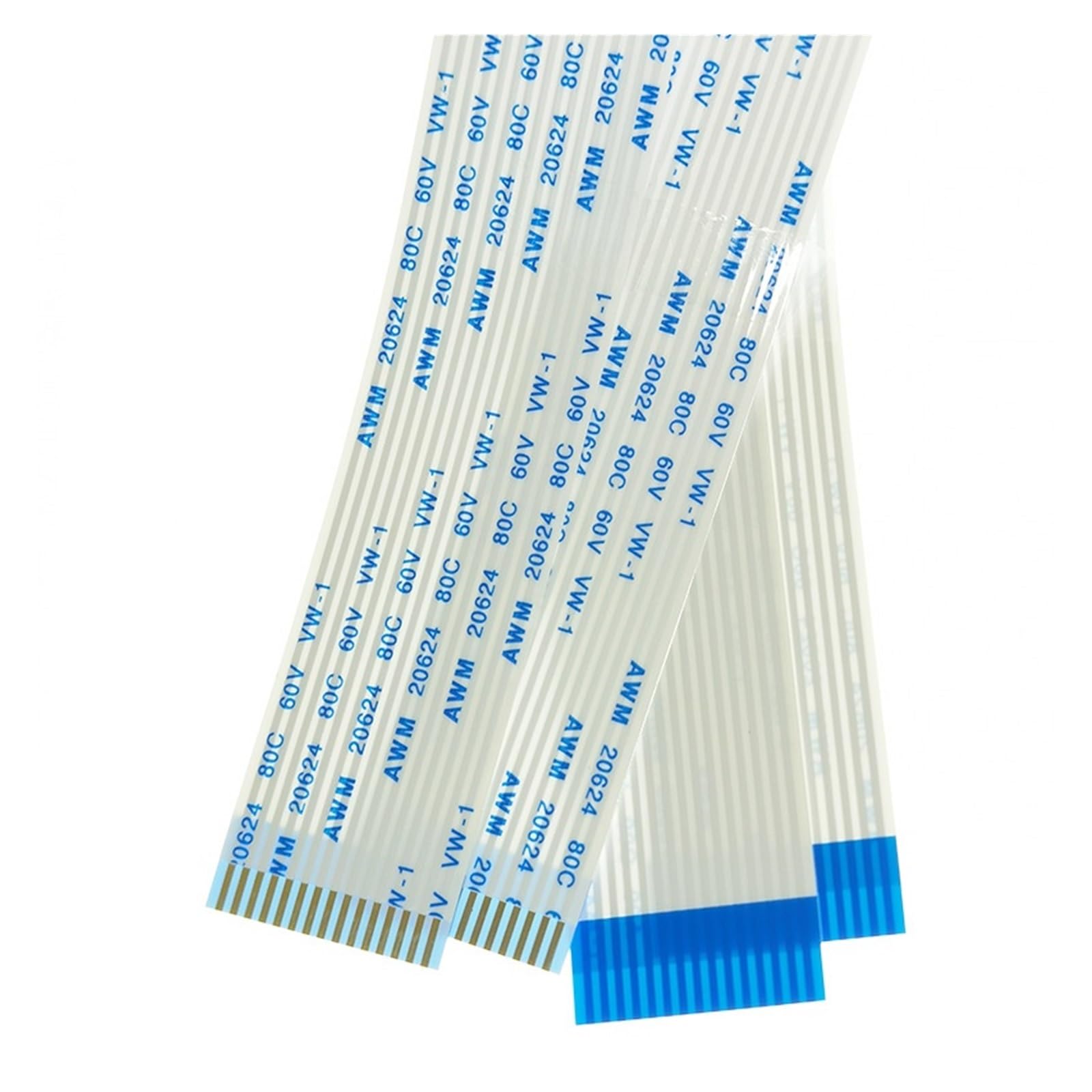 10 PZ FFC FPC AWM 20624 80C 60 V Filo Verticale-1 Cavo Flessibile Piatto 0,5 MM 4 5 6 8-50 54 60 Pin(30cm (10pcs),0.5MM_Reverse Direction_55P)