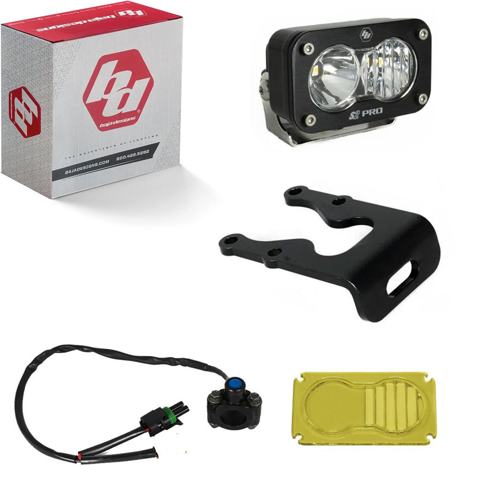 S2 Pro Headlight Kit for Sur-Ron Light Bee X and Talaria MX3/MX4 (Driving Combo; Clear)