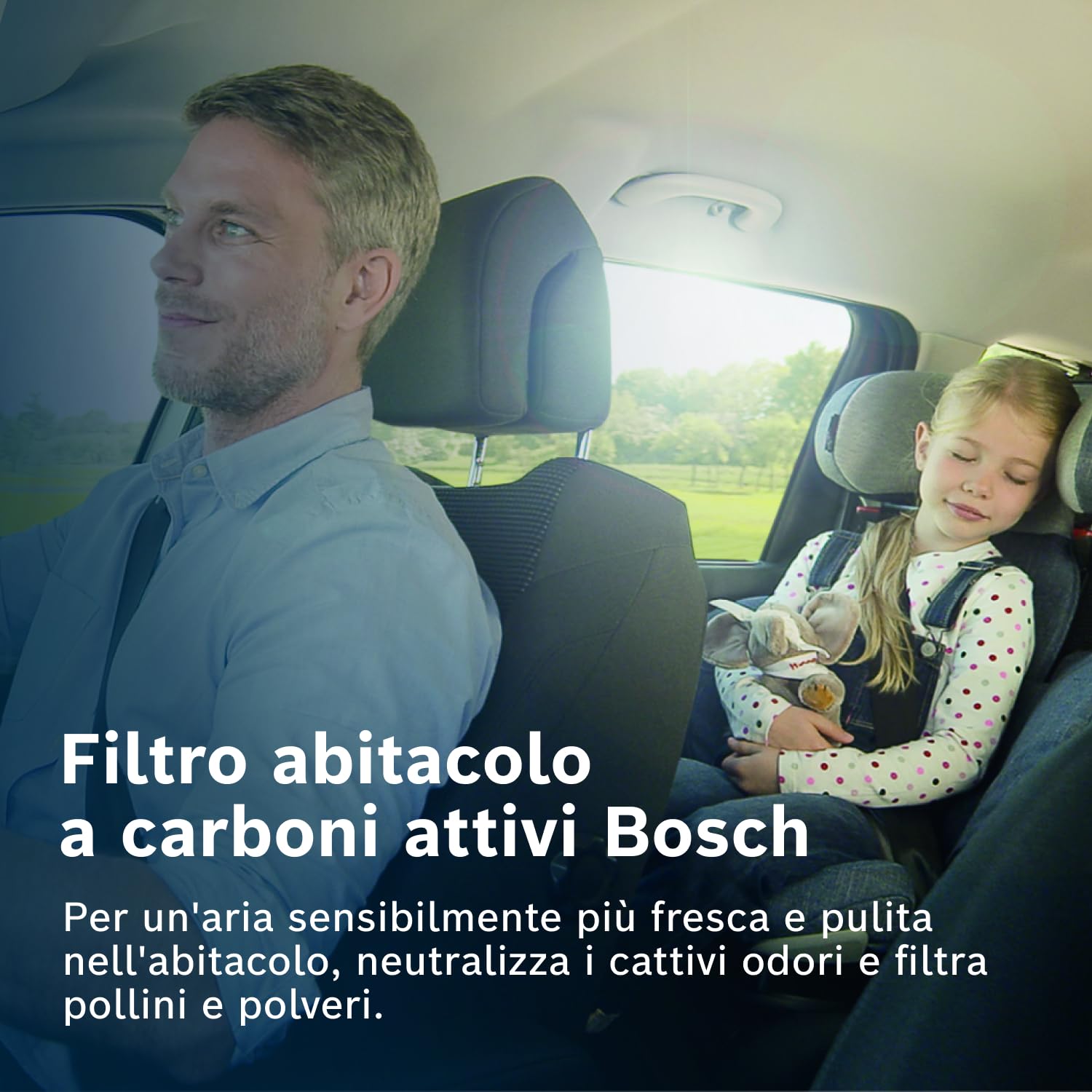 Bosch Filtro Abitacolo ai Carboni Attivi R5502, Filtro di Ricambio - Contro cattivi odori, polline e polvere per un'aria più pulita all'interno del veicolo