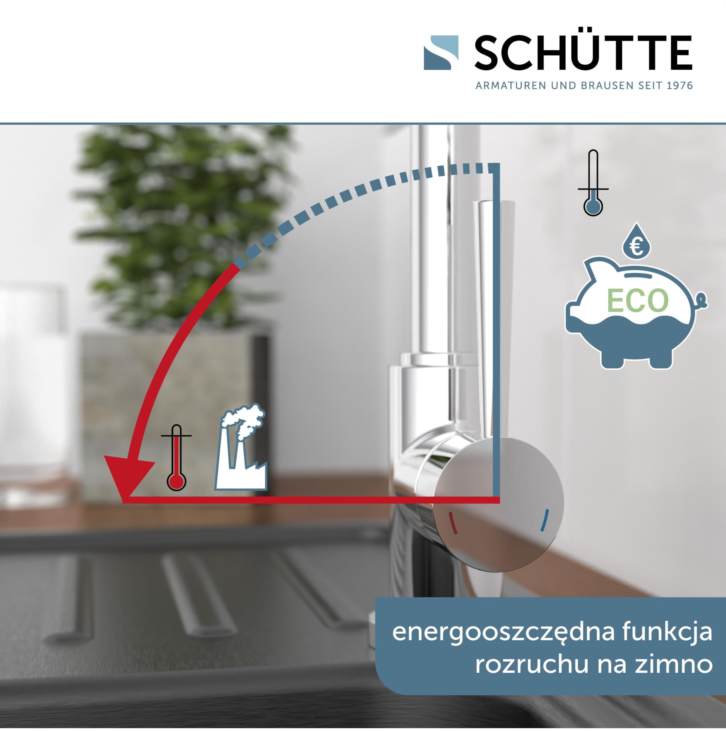 SCHÜTTE Cornwall 79116 armatura do umywalki z szybkim drenażem chromem