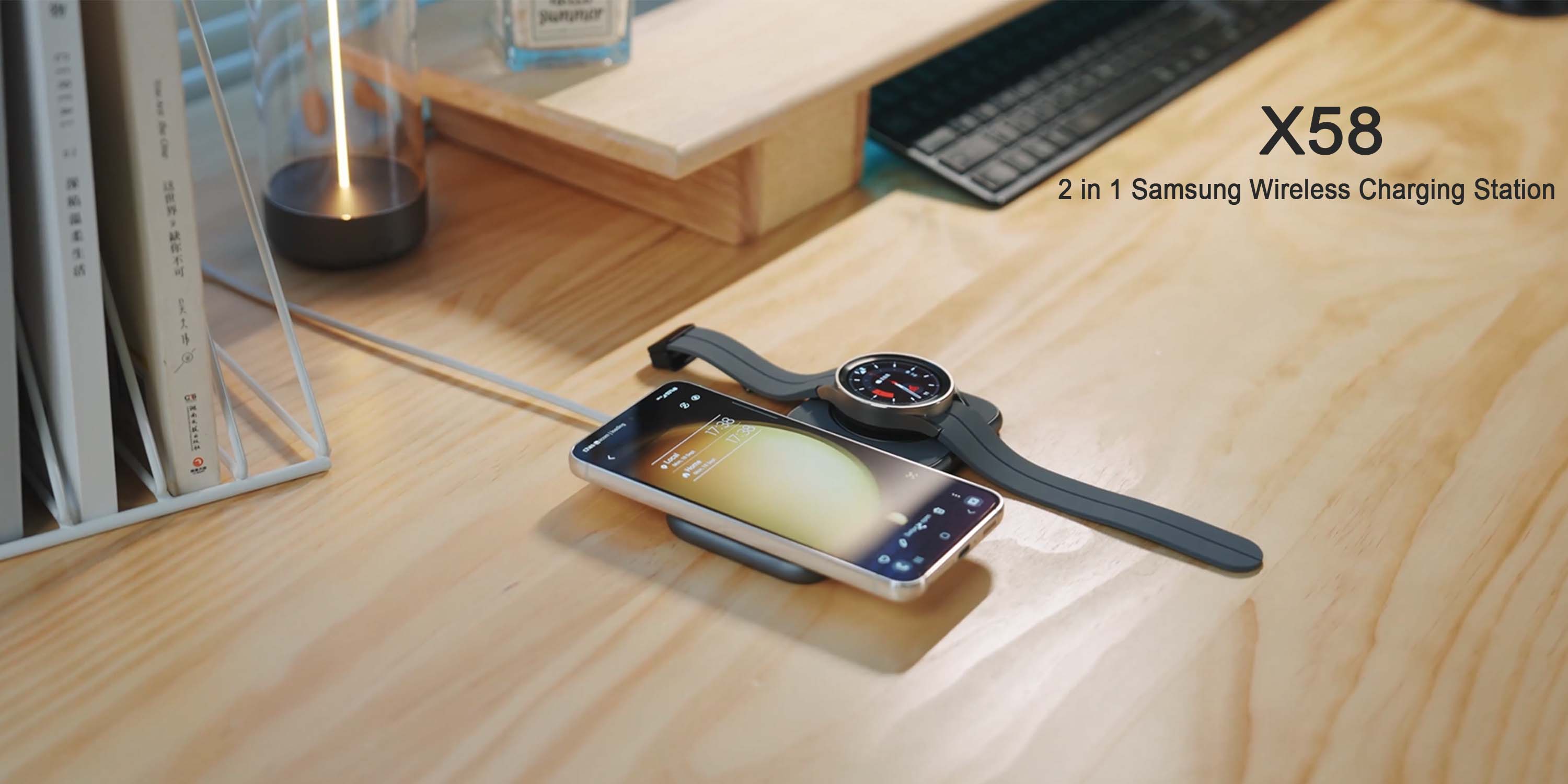 Galaxy - GALAXY wireless charger ＆Buds2 Amazon.com: KU XIU Aluminum Alloy Wireless Charger for