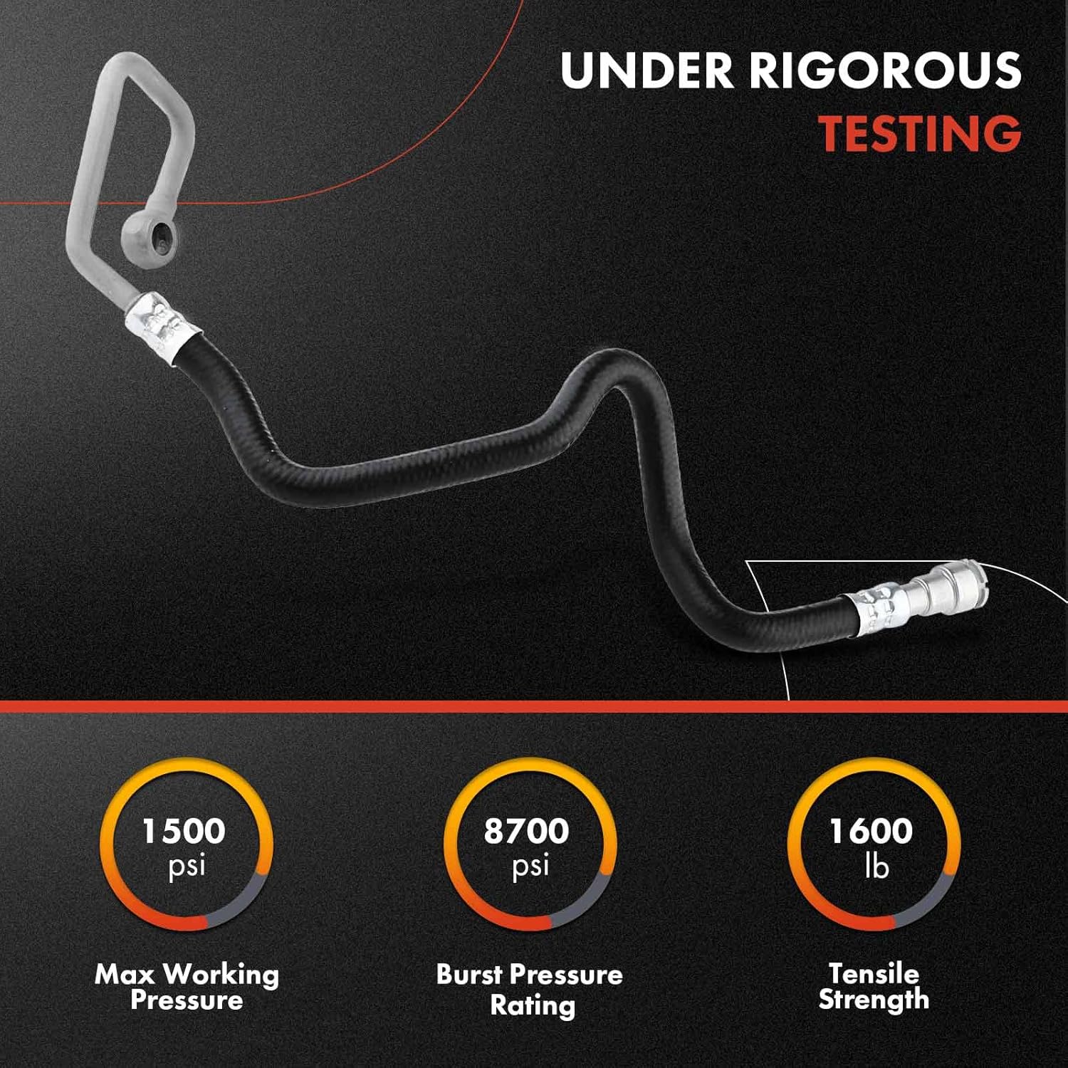 A-Premium Power Steering Return Line Hose Assembly Compatible with BMW E53 Series X5 2004-2006 V8 4.4L 4.8L Gear To Cooler