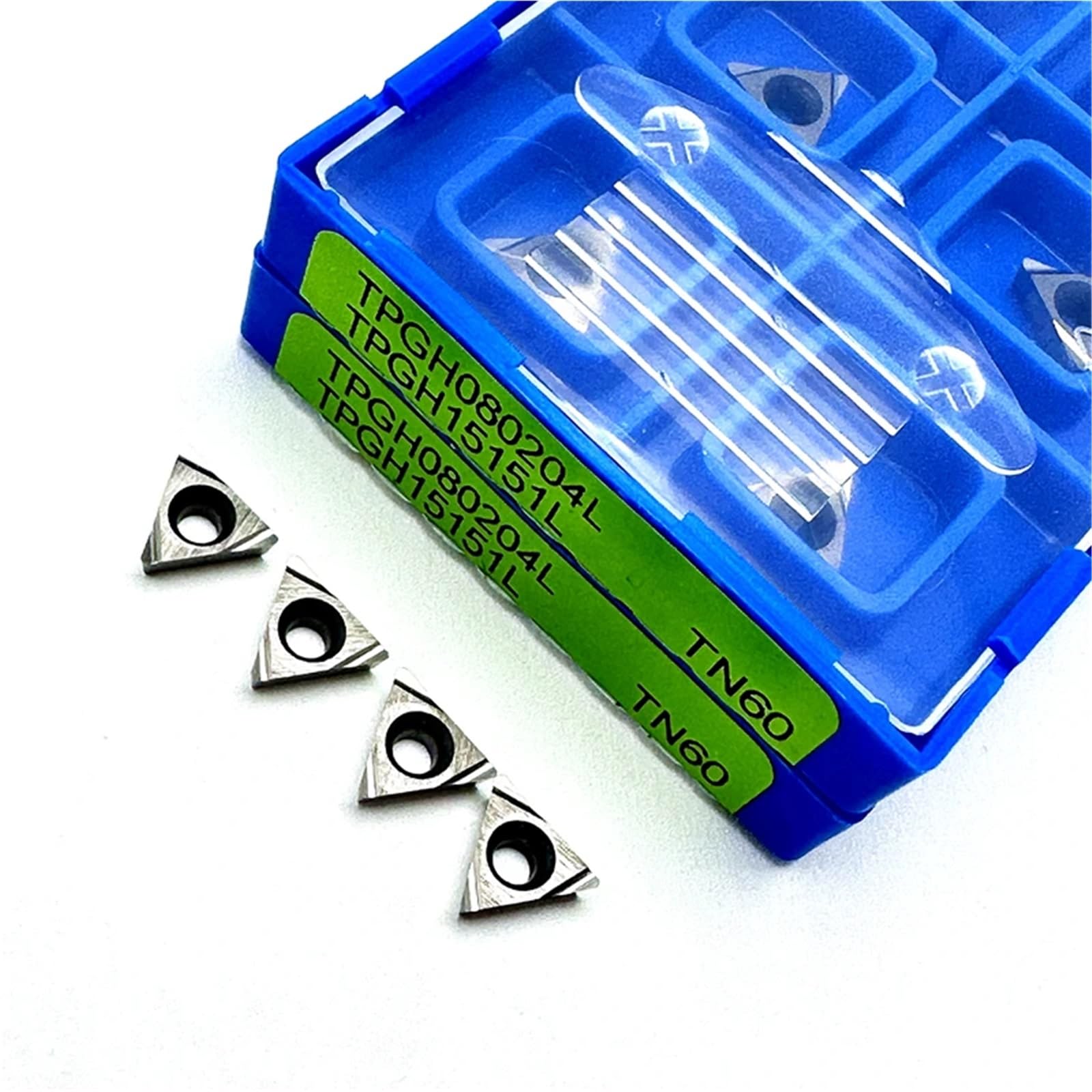 10 Uds Torno CNC Procesamiento De Acero Metal Cermet Herramientas Torneado Corte Herramienta de Torno(TPGH080204L TN60)