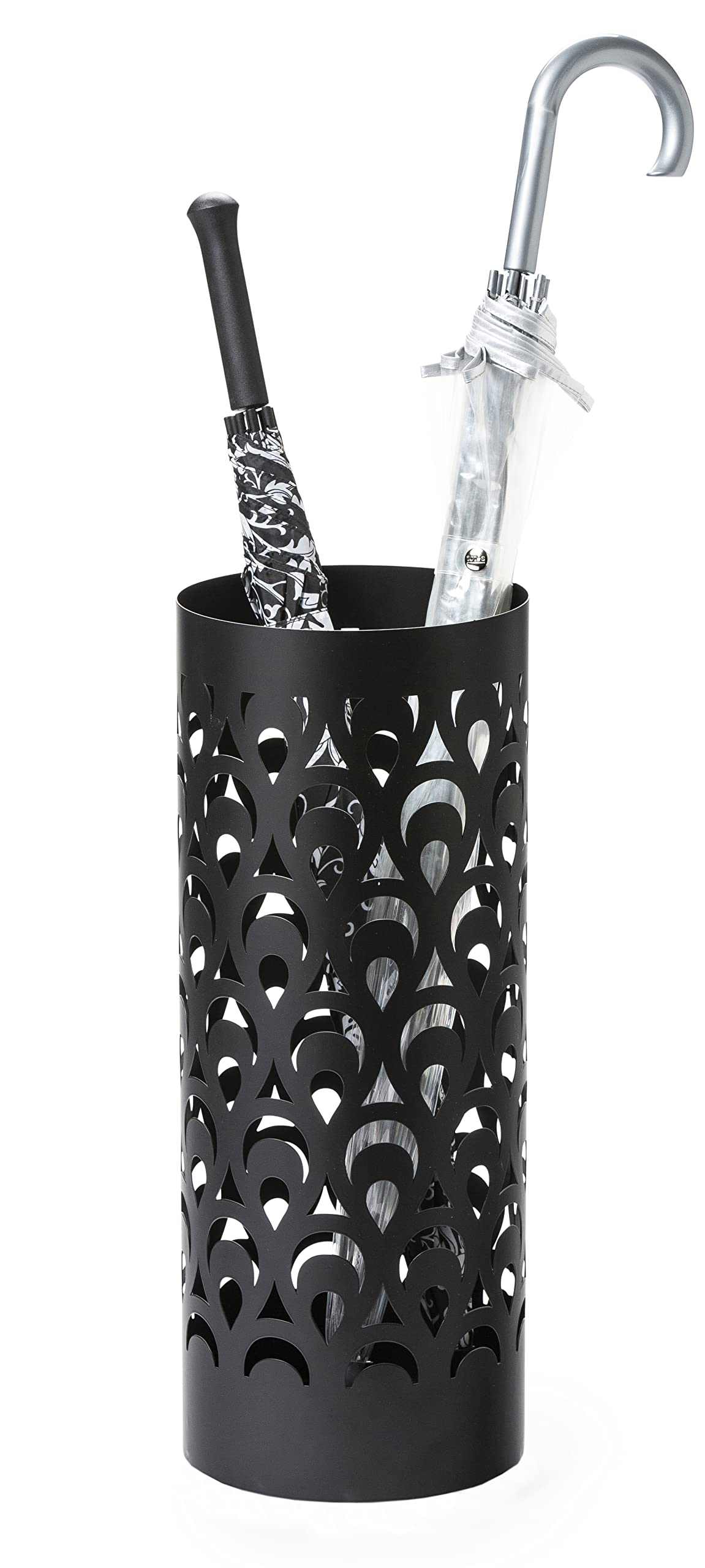 Mango SteamTall Umbrella Holder, 55 x 22 x 22 cm (Peacock, Black)