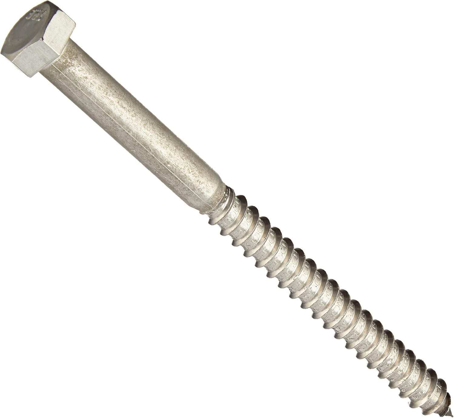Hillman 832076 3/8 x 5-Inch Stainless Steel Hex Lag Screws, 25-Pack