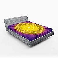 Vista 12 de Ambesonne Choo Choo Train Boy - Sábana bajera ajustable para motor de vapor, diseño de tren azul, verde, vintage, funda de cama con bolsillo