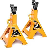 GEARWRENCH 3 Ton Ratcheting Jack Stands Pair - Heavy-Duty Stability, Double Lock Safety, ASME Certified | GWJS3T
