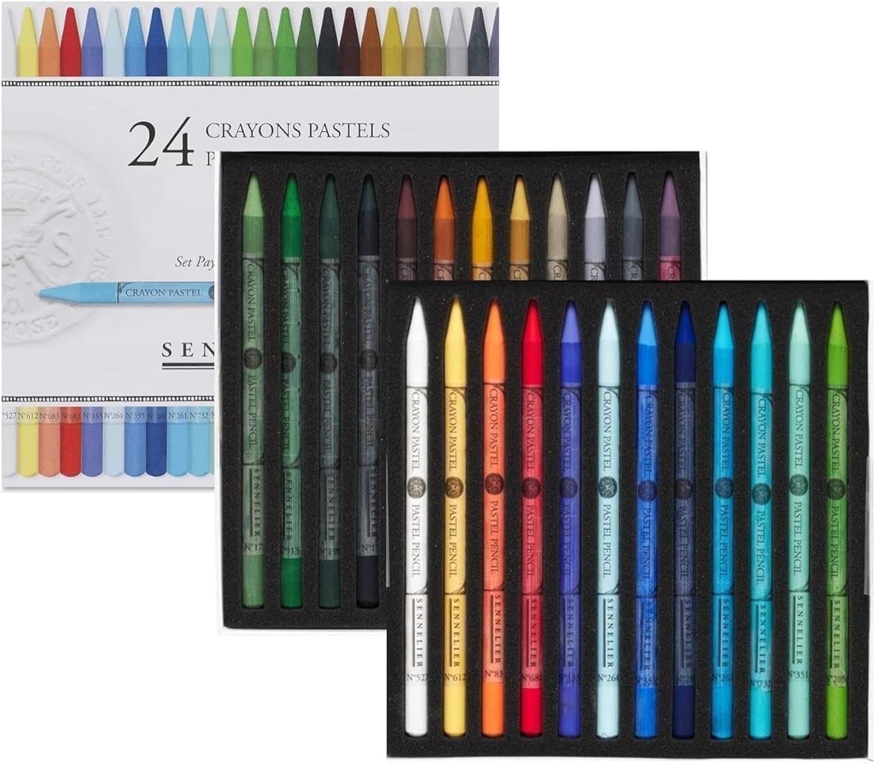 Sennelier 24 pastelowe suche kredki krajobraz bardzo cienkie i 1 papier