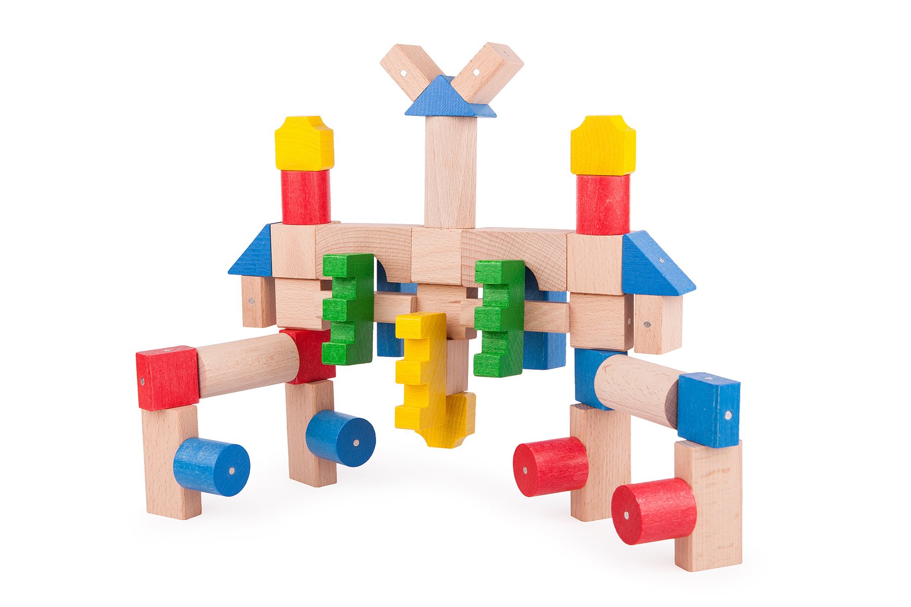 K4030 C Blocchi magnetici in Legno, Multicolore