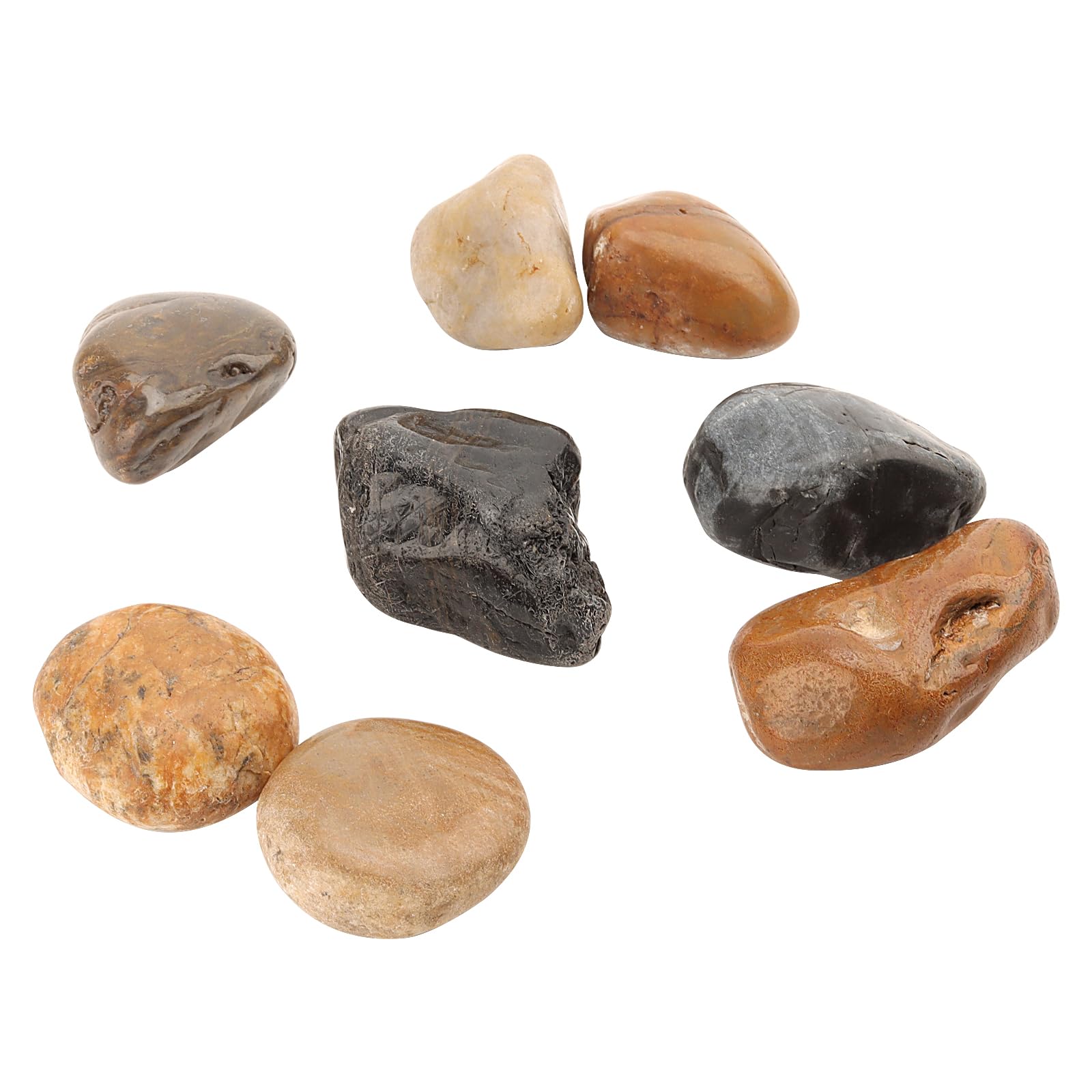 KEILEOHO Piedras decorativas de 5 kg de 4,5 a 6 cm, piedras decorativas de 11 libras, rocas de río para macetas, jardín, acuario