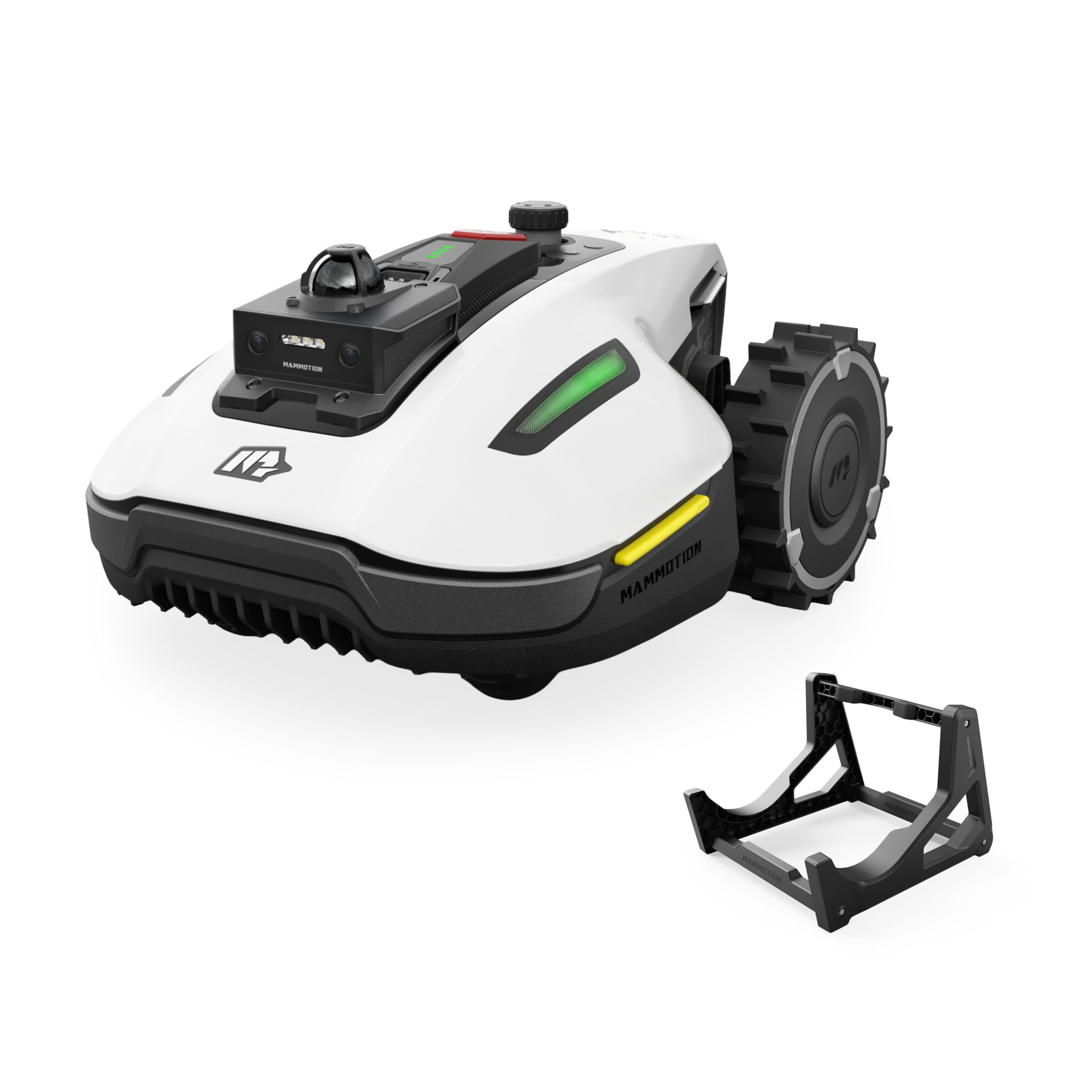 MAMMOTION YUKA mini 2 800 LiDAR Mähroboter ohne Begrenzungskabel mit Autowaschanlage, für 800 m², 360°LiDAR + Dual Kamera AI Vision, bis zu 45% Steigung, 300+ Hinderniserkennung, DropMow