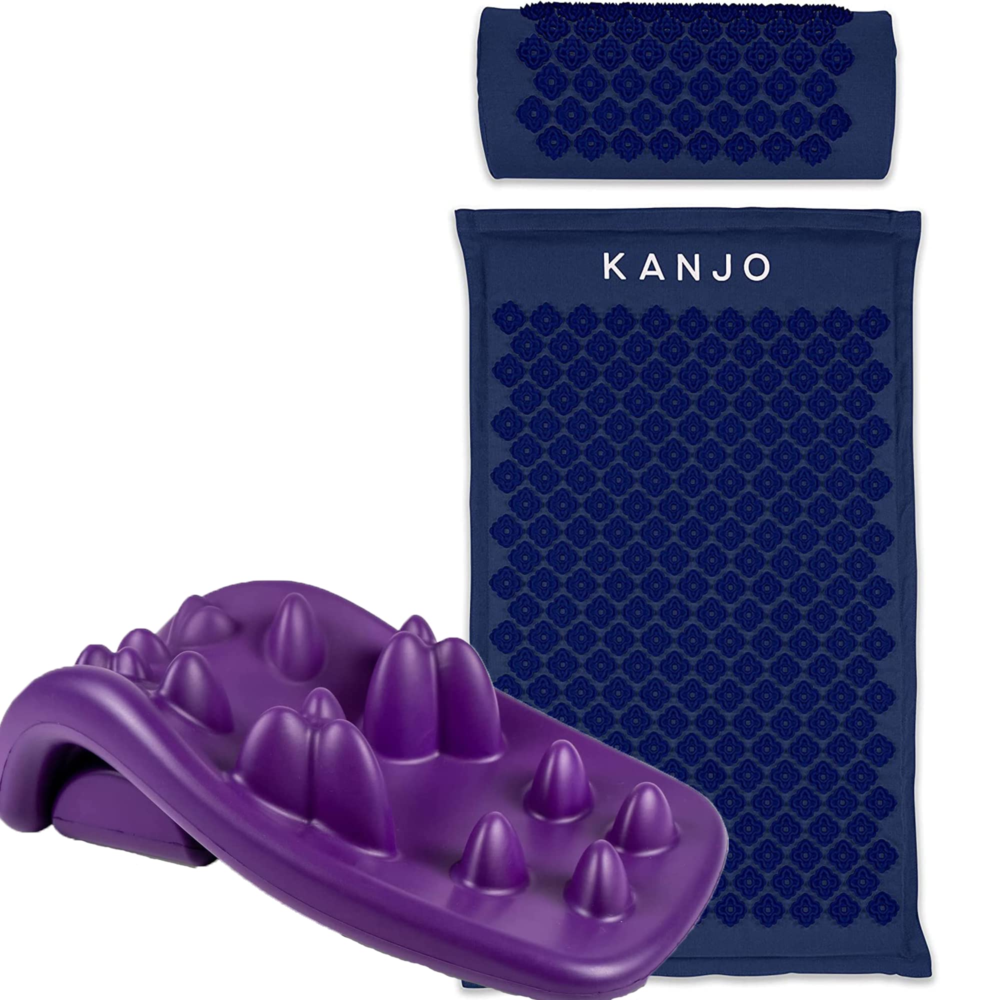 Amazon.com: Navy Kanjo Premium Acupressure Mat and Pillow Set for
