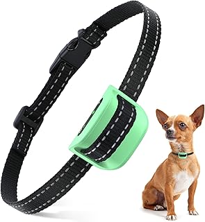 MASBRILL Small Dog Bark Collar-Rechargeable Anti Bark Collar for Small Medium Large Dogs-Bark Control Device with Adjustable Sensitivity and Intensity Beep Vibration Bark Collar