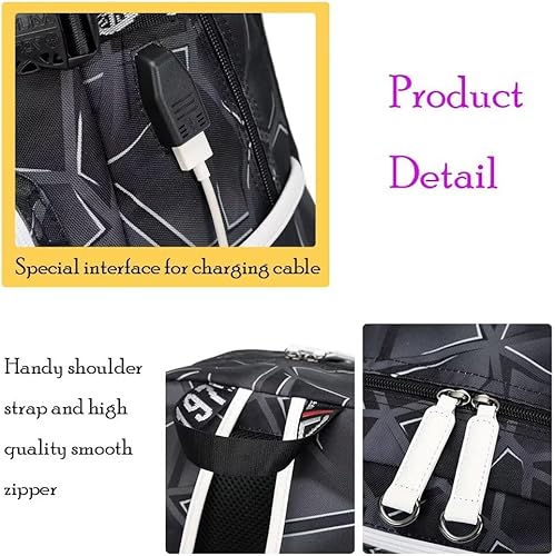 Miniatura 7 de Jugador de fútbol M-essi individualizado láser mecánico portátil multifunción mochila viaje mochila ventiladores bolsa, Azul-4, Mochilas Daypack