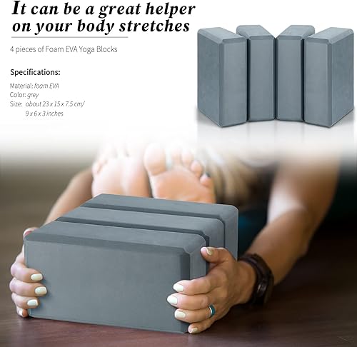 Miniatura 2 de Bloques de yoga de espuma EVA suave, bloques de apoyo para yoga, ladrillo antideslizante, equipo de yoga para pilates, ejercicio, entrenamiento,