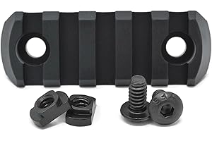 5-Slot M-Lok Aluminum Picatinny Rail Section Accessory - Proudly Made in USA...
