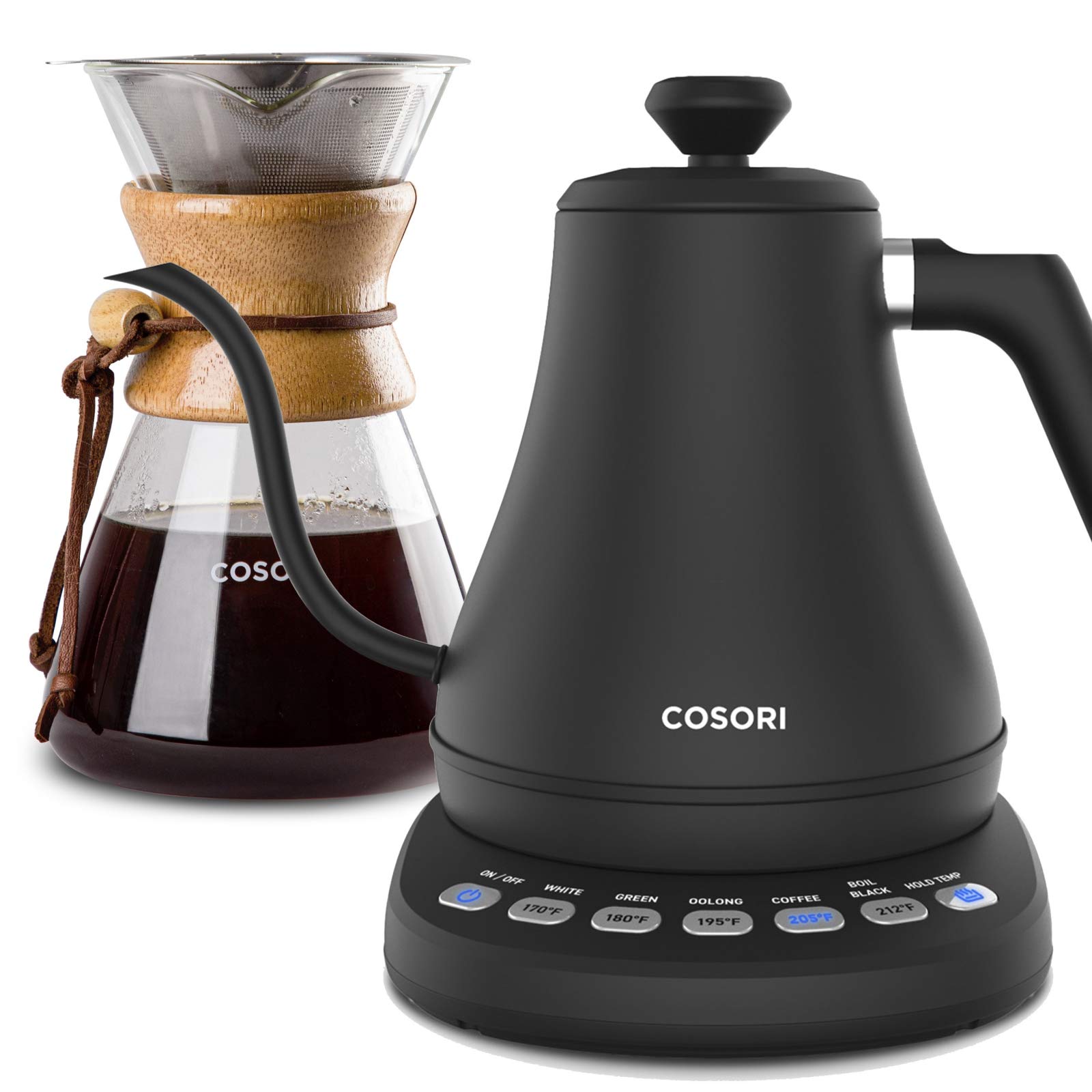 COSORI Electric Gooseneck Kettle with 5 Variable Presets, Pour Over