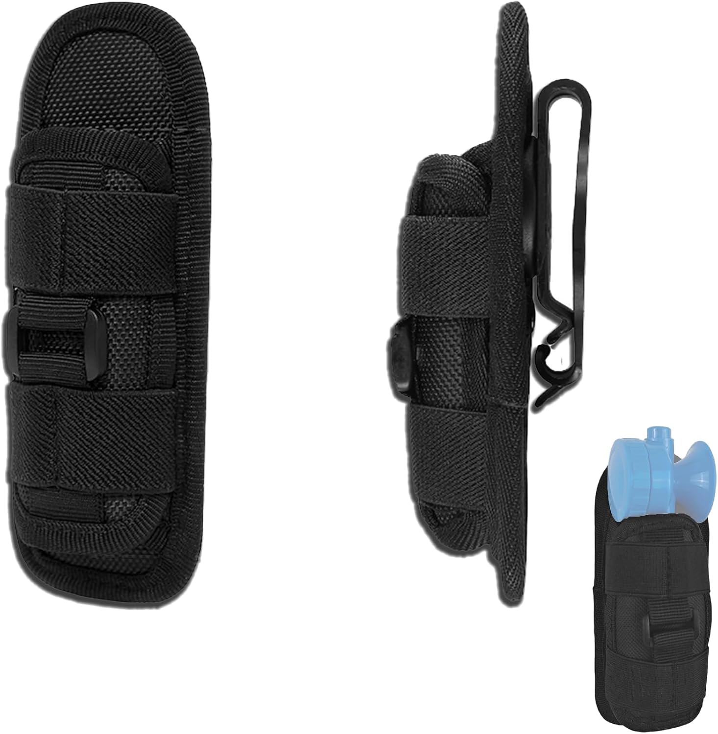 1.4oz Air Horn Cover – Nylon Holder for 1.4oz Air Horns with Rotating Belt Clip, Attaches to Backpack or Waist, for Camping, Outdoor Safety, Dog Deterrent, and Emergency Use (Air Horn Not Included)
