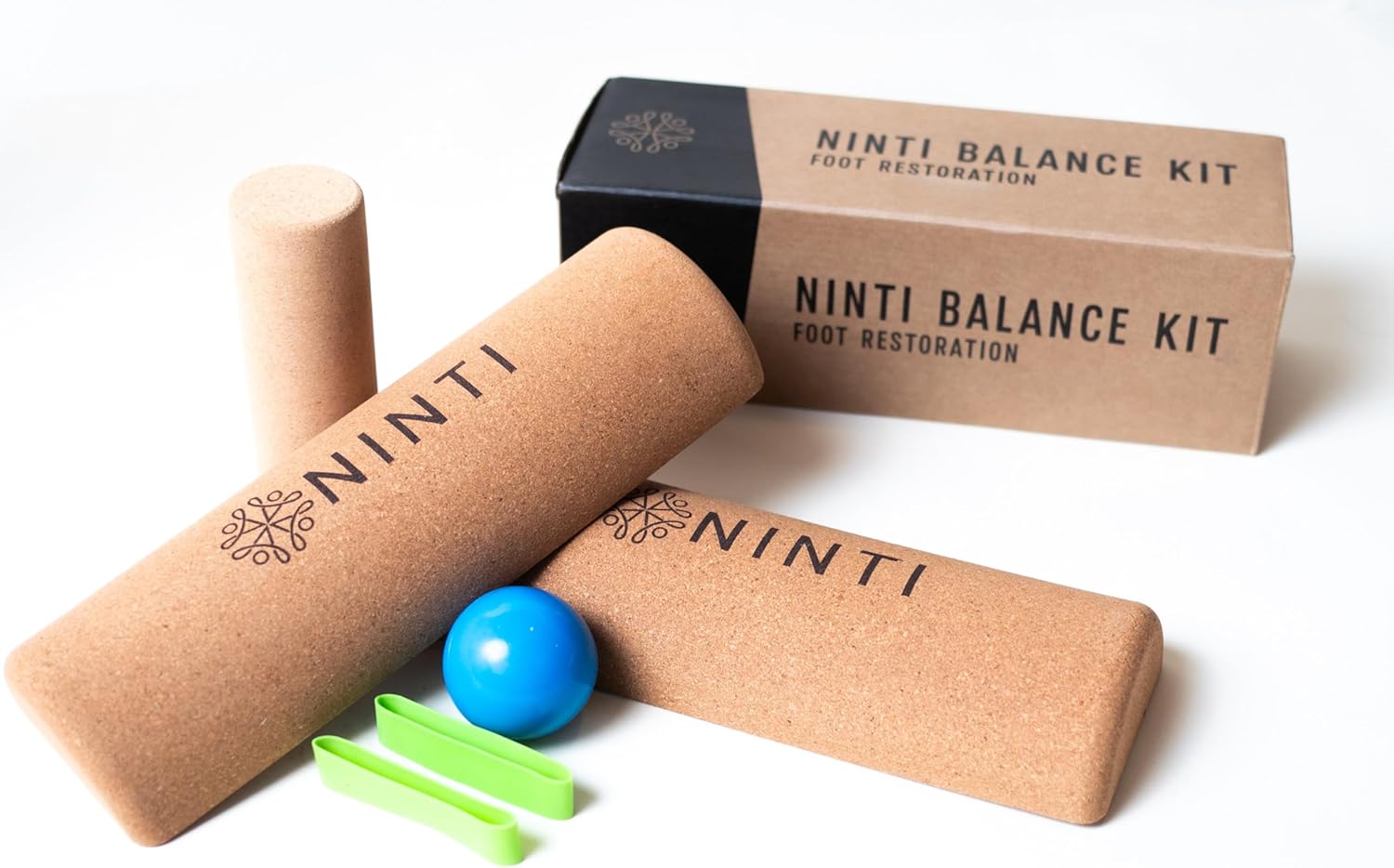 Ninti Balance Board – Premium Cork Balancing Board & Foot Strengthener for Enhanced Foot Function | Unique Design for Balance Stability & Foot Strength | Improve Mobility & Prevent Falls | Balance Trainer