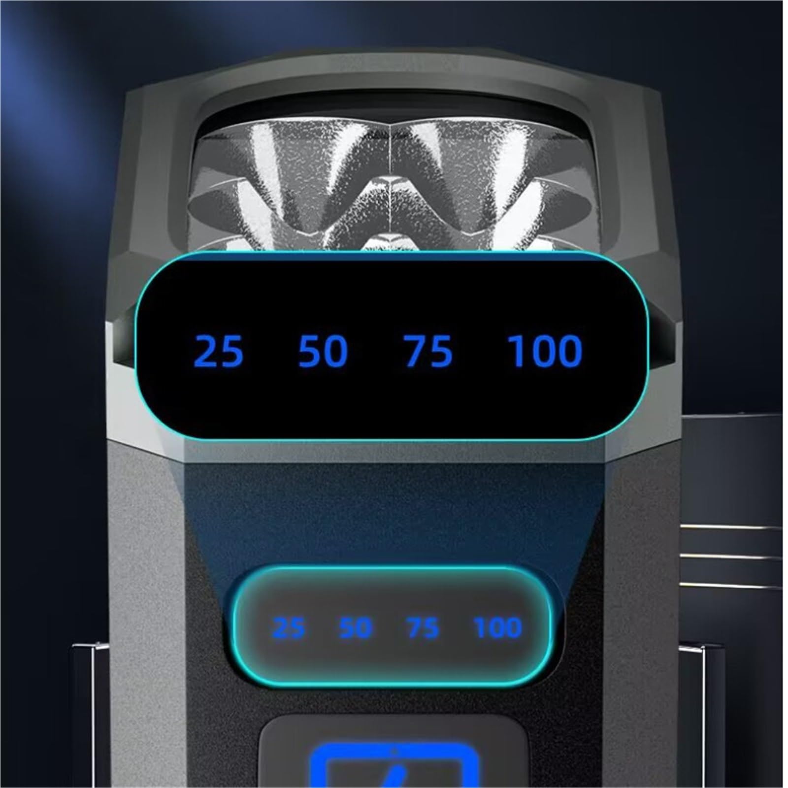 Linterna LED, Linterna de alta intensidad de aleación de aluminio for exteriores con encendido y potencia extrema.,Recargable