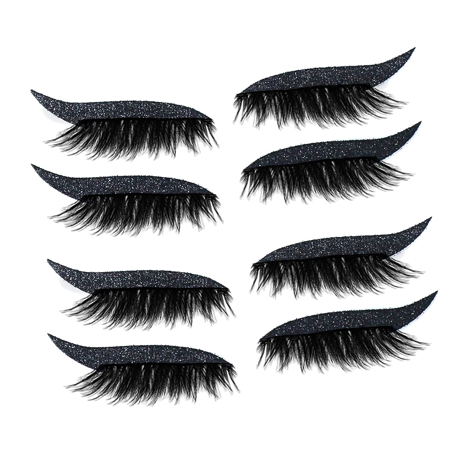 Reusable Eyeliner Eyelash Stickers Self Adhesive Makeup Tools Black-image-18