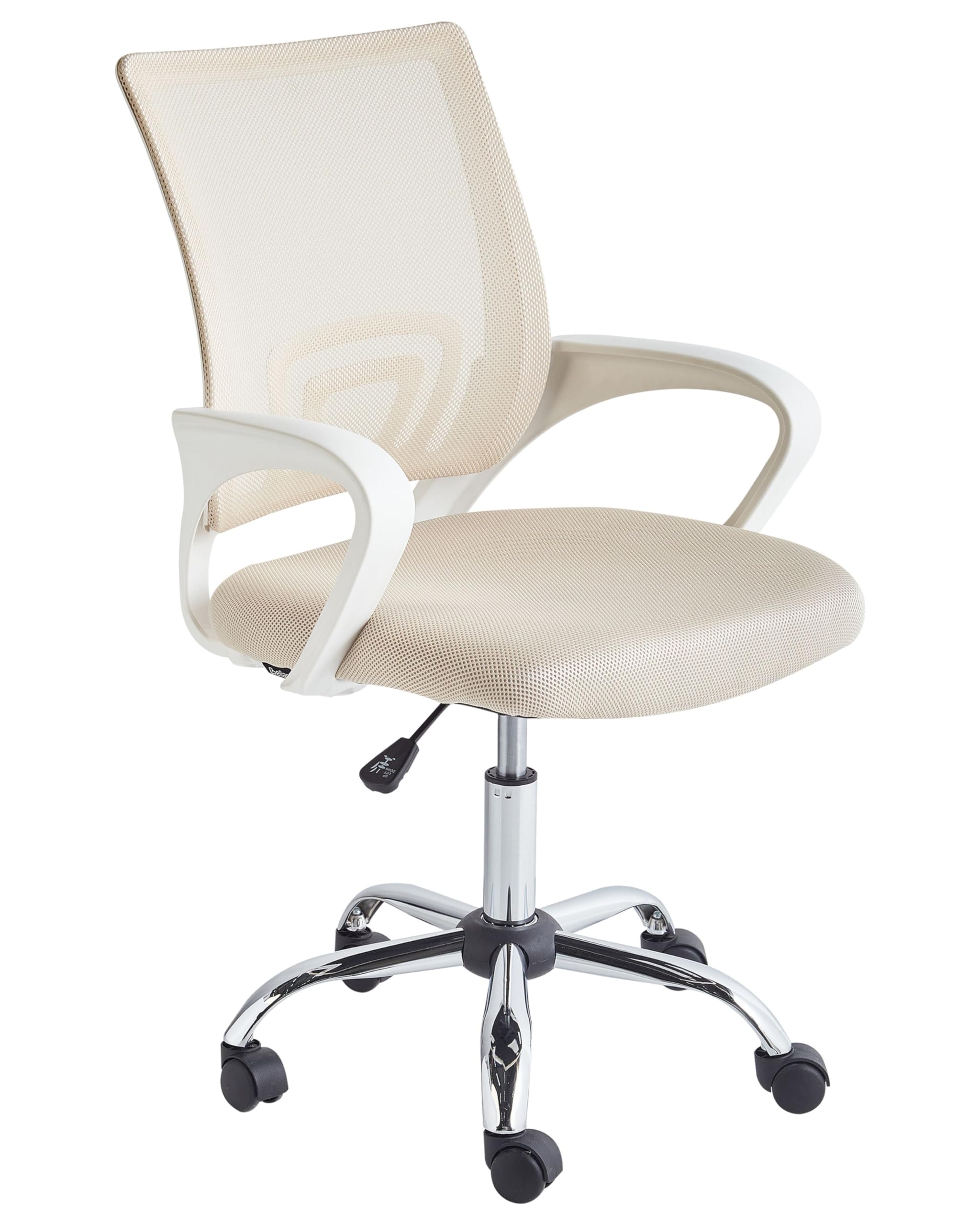Silla de Oficina Escritorio giratoria con Altura Regulable Beige Solid