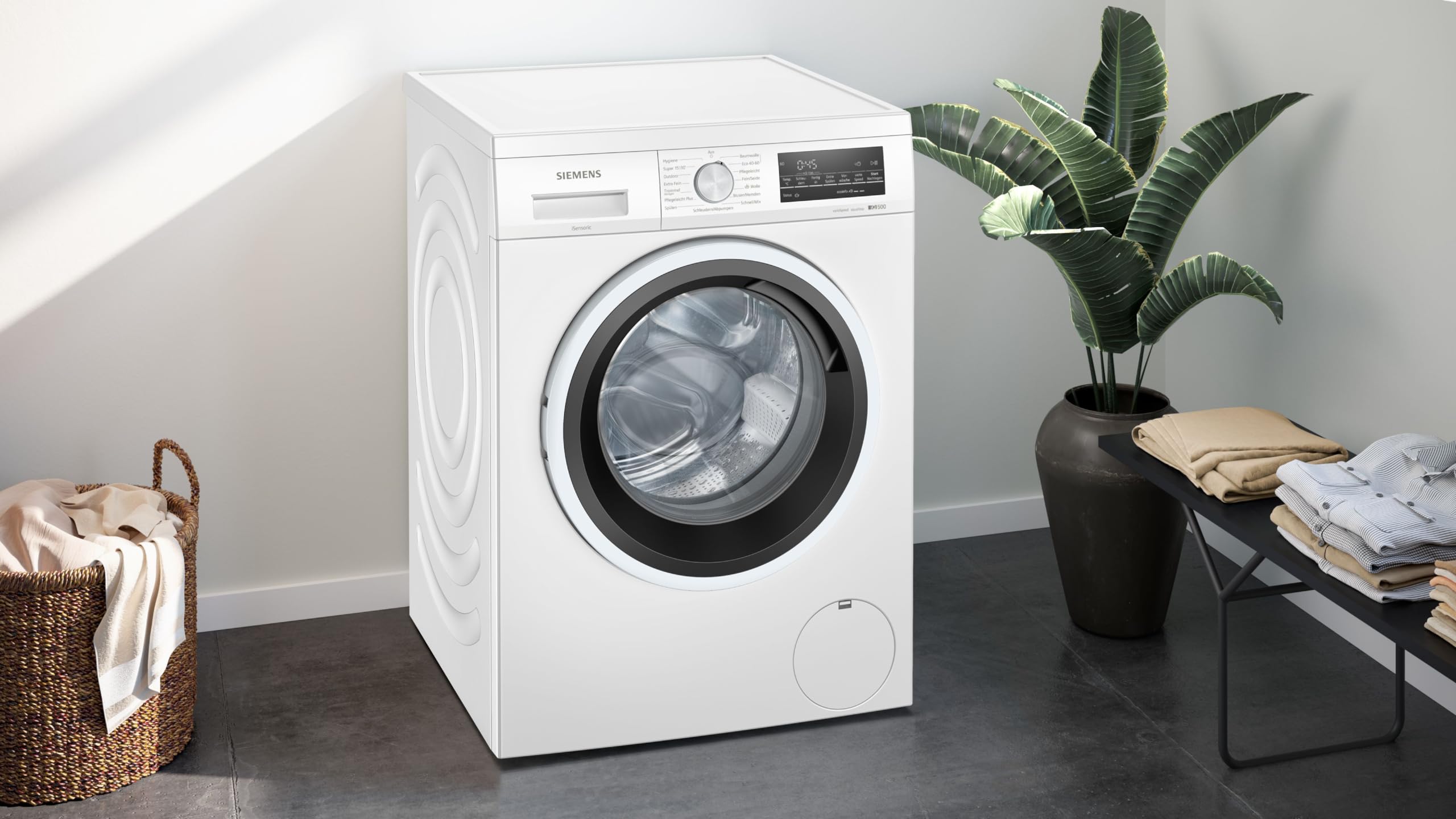 Siemens iQ500 WU14UT42 Waschmaschine 9kg 1400 UpM Unterbaufähig varioSpeed LED-Display aquaStop