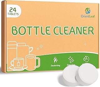 Water Bottle Cleaning Tablets, Water Bottle Cleaner For Stainless Steel, Tumbler, Travel Mugs, Bottle Cleaner Tablets 24 Count