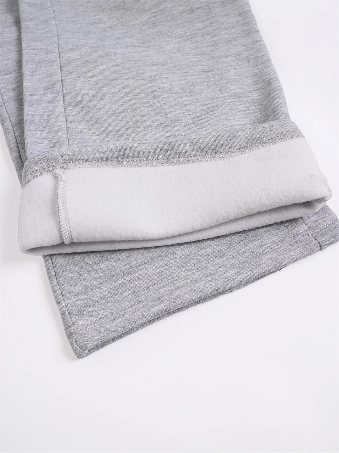 Women's Winter Thermal Lined Side Pocket Drawstring Casual Sport Pants