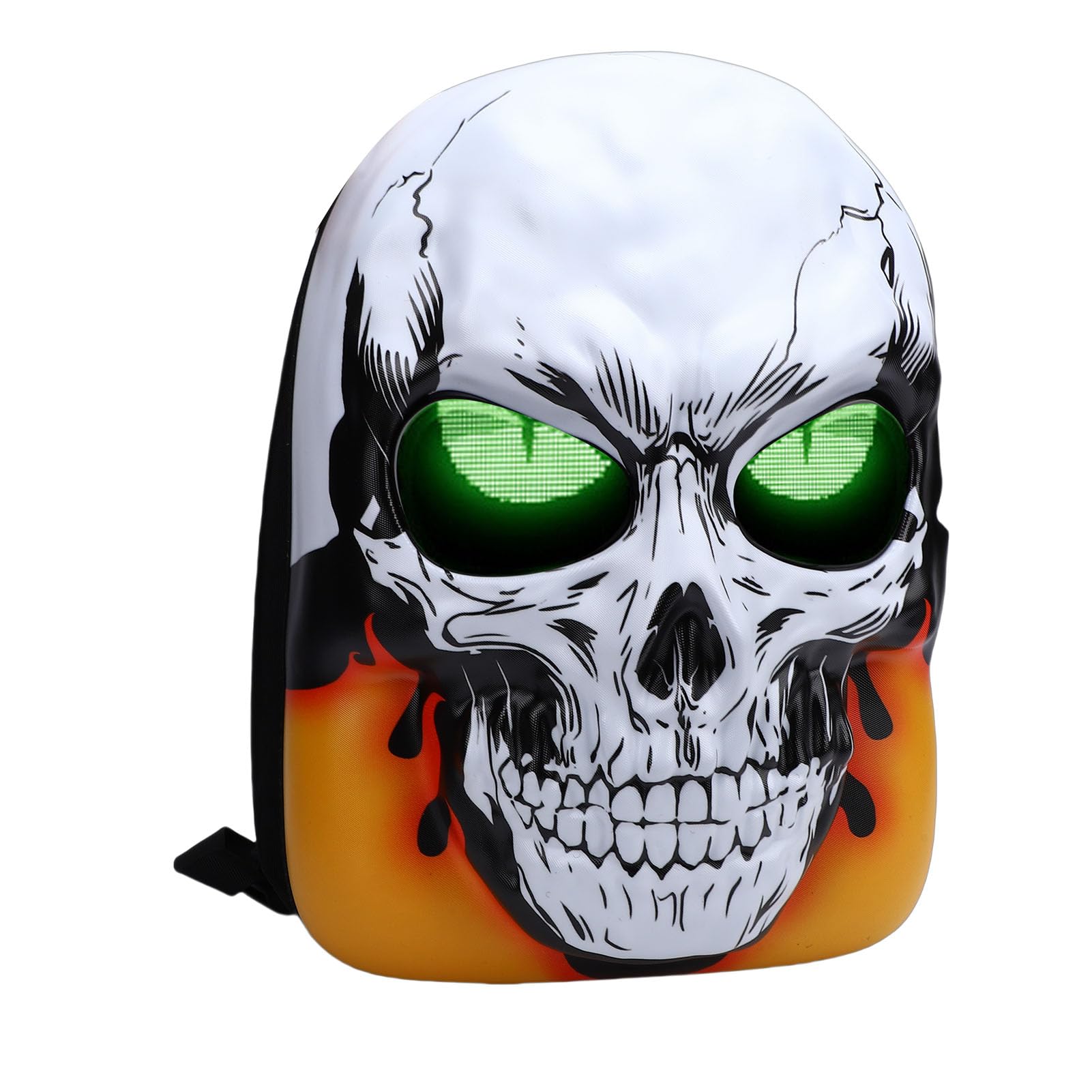 YWBL-WH Zaino LED Programmabile, Borsa da Moto Personalizzabile con Guscio Rigido con Alimentazione USB, Ideale per Viaggi e Spostamenti