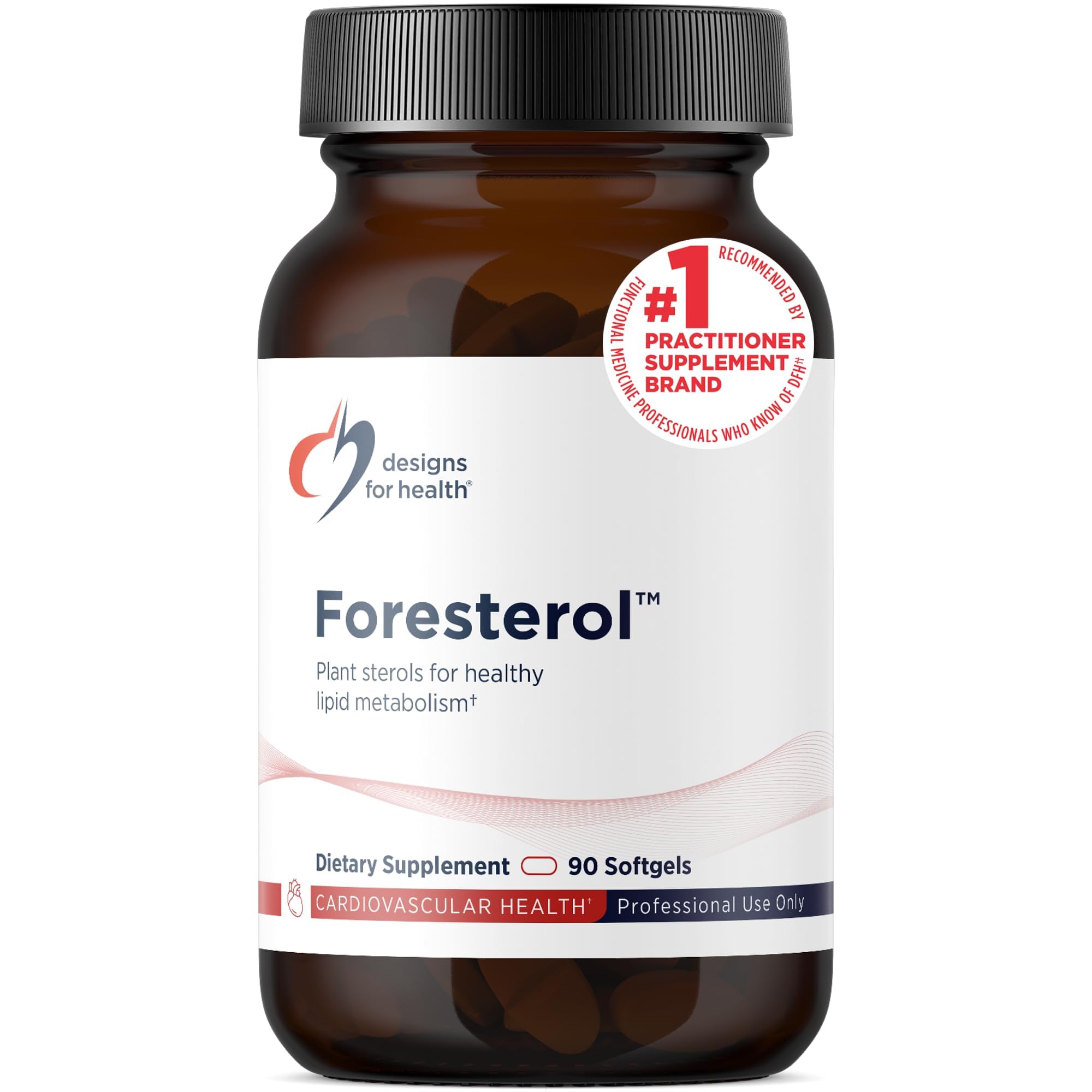Designs for Health Plant Sterols and Stanols - Foresterol Stanol Sterol Supplement with Beta-Sitosterol from Coniferous Pine - Designed to Help Maintain Healthy Cholesterol Levels (90 Softgels) Standard Packaging