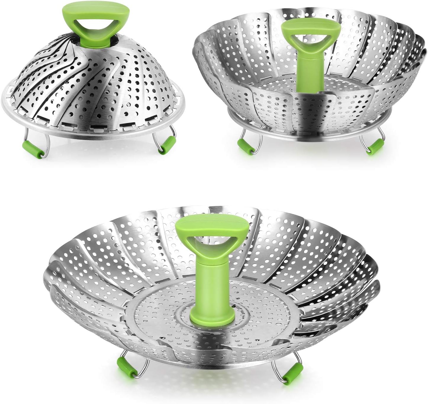 Collapsible Vegetable Steamers Basket, Stainless Steel