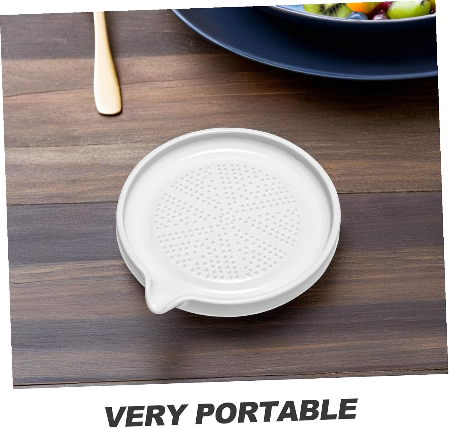 Ceramic Food Grinder Masher Multi-Purpose Potato Sweet Potato and Ginger Crusher Sturdy Kitchen Tool for Garlic Fruit and Vegetables