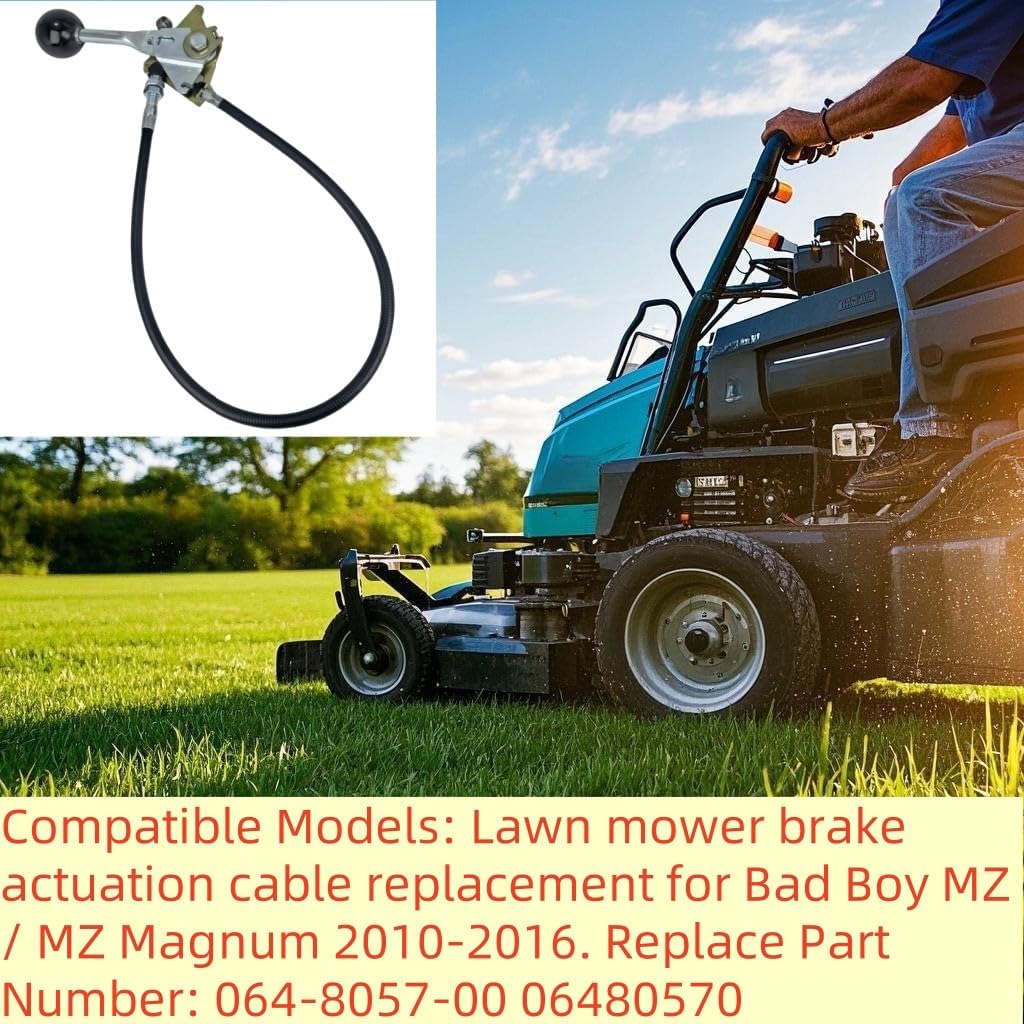BLOLACDZ 064-8057-00 Brake Cable for Bad Boy MZ MZ Magnum Lawn Mowers | Fits for Bad Boy MZ and MZ Magnum series 2010-2016 lawn mowers; replaces 064-8057-00 for direct brake cable repair