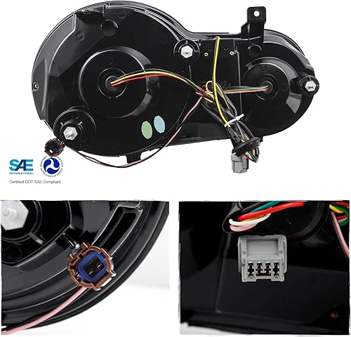 Miniatura 9 de AKKON - Para 2009-2017 Nissan GTR GT-R R35 Skyline Juego de luces traseras LED de ambos lados - Lente roja transparente