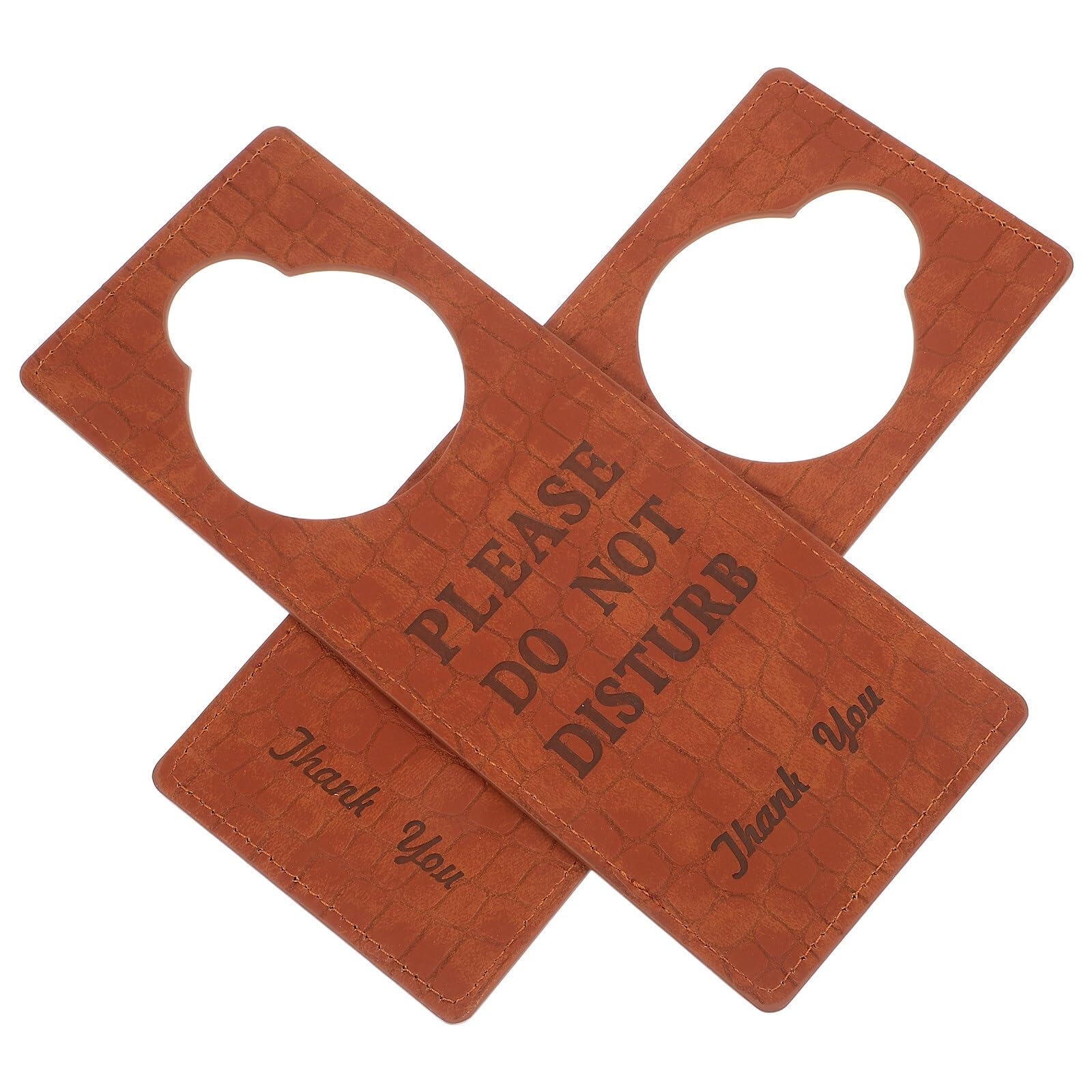 ZRHWSPD PVC Door Knob Hangers 2pcs Do Not Disturb Door Hanger Signs Tag for Bedrooms Guest Rooms Knob