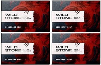 Wild Stone Deodorant Soap Ultra Sensual for Men (Pack of 3)