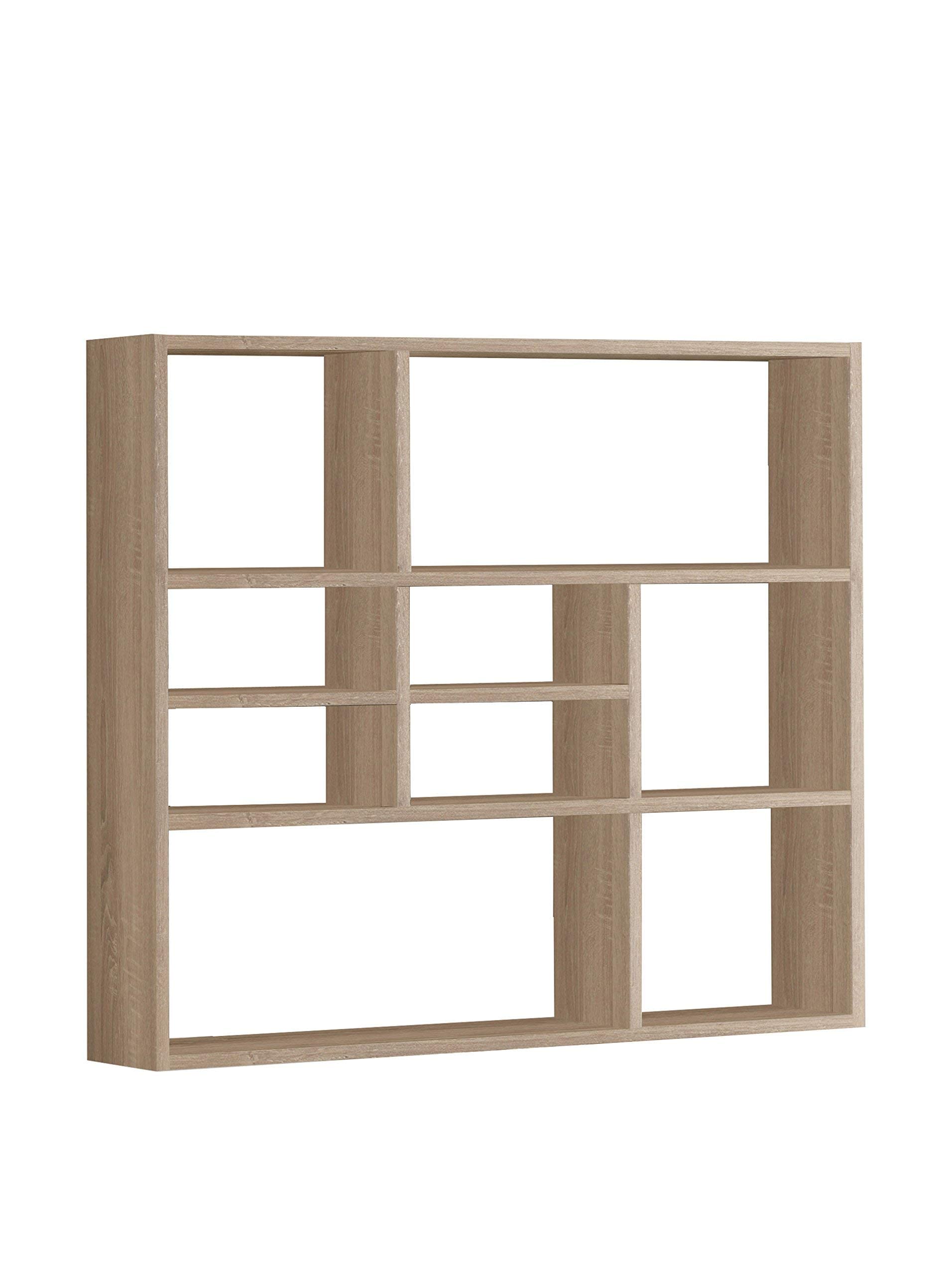 FMD Möbel, 269-001 Mika Wandregal , holz, eiche, maße 90.0 x 16.0 x 78,5 cm (BHT)