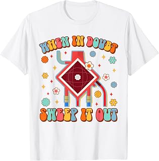 Funny ECMO Nurse Life Nursing When In Doubt Sweep It Out T-Shirt