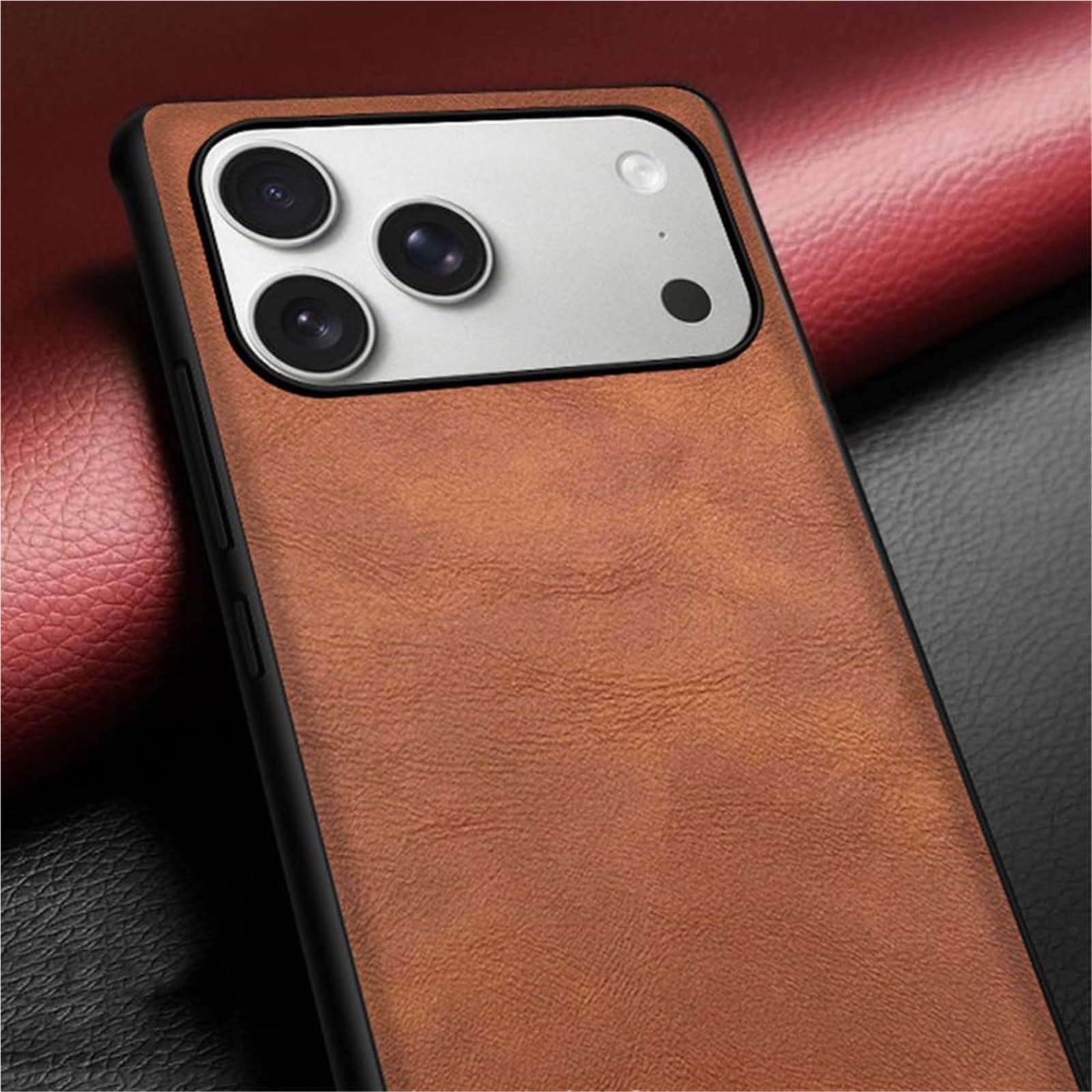 Generico Etui na iPhone 17 Pro Max/17 Pro/17 Air/17, odporne na wstrząsy etui ochronne na aparat fotograficzny (czerwony, 17 Pro Max)