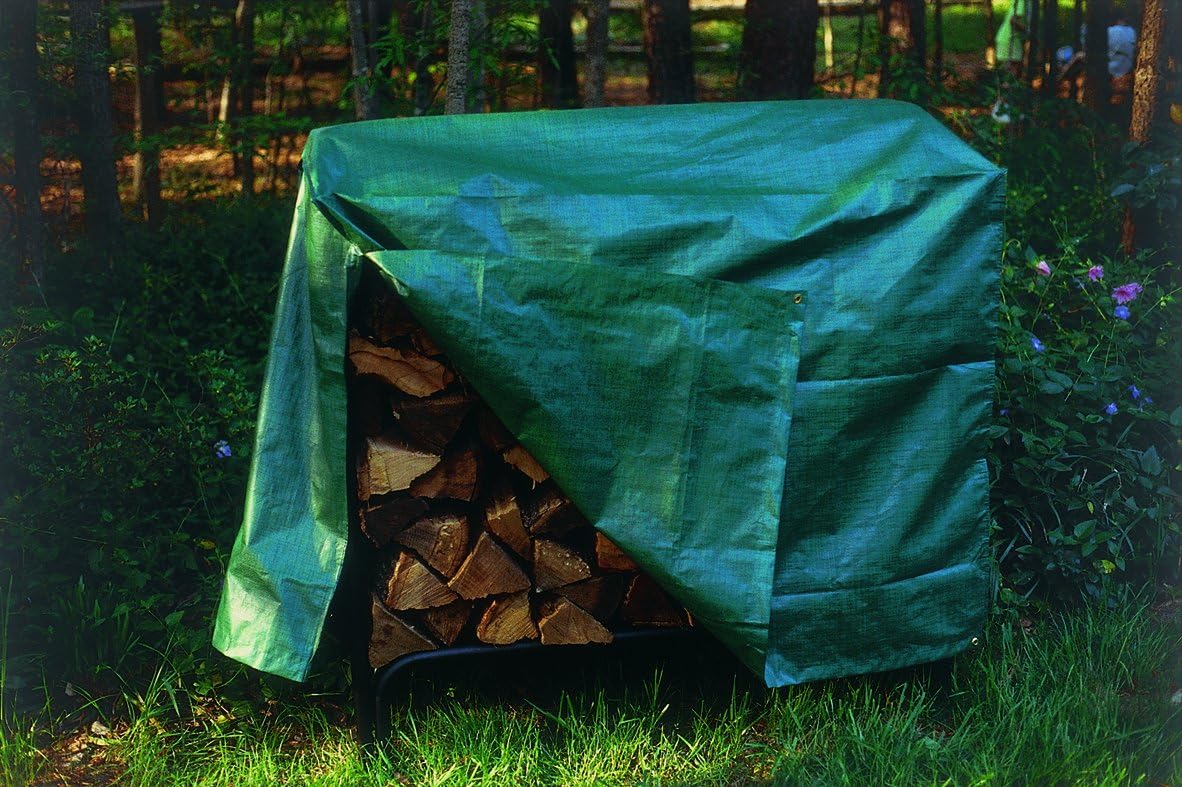 Bosmere Weatherproof Wood Pile Cover, 50" x 24" x 36" High, Green