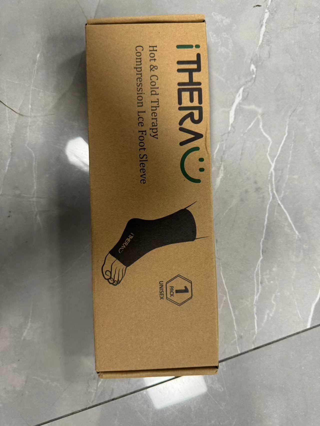 I-THERA-U Calcetines de refrigeración para tobillos, pies grandes, reutilizables, gel Ice Pack, paquete de refrigeración, manguito de enfriamiento para pies para fascitis plantar, esguinces de
