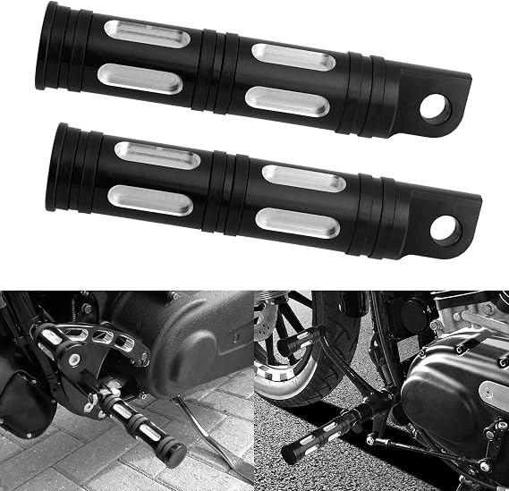 Nthreeauto コントロールペグ エッジカット 助手席シフターフットレスト ハーレー スポーツスター Vロッド ソフテイル ロードキング ストリート ヘリテージ エレクトラグライド