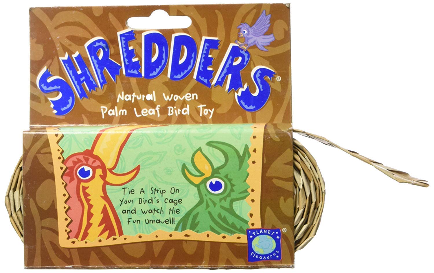 Planet Pleasures Shredders Straight Natural Bird Toy, 1" x 30' Roll - image 2