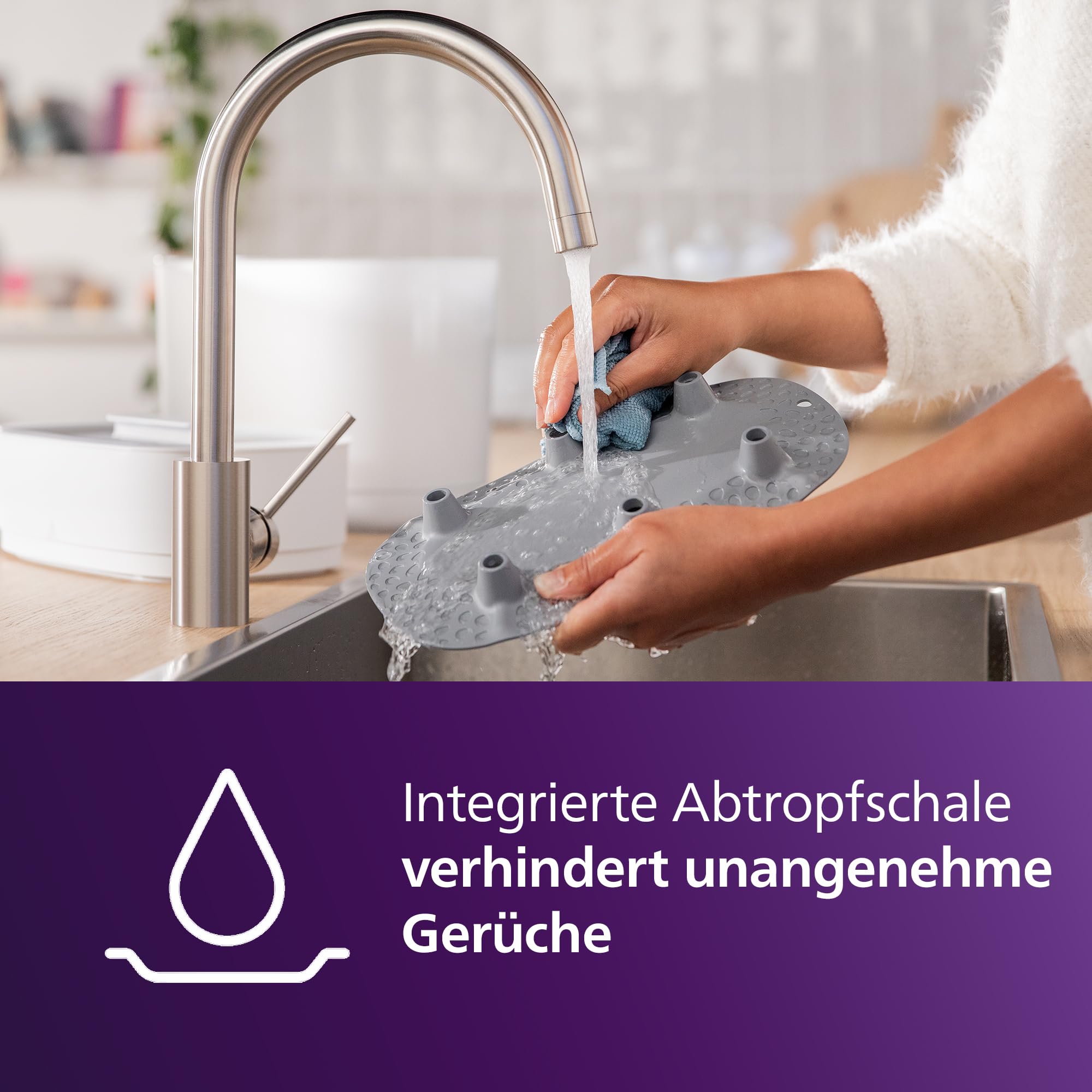 Philips AVENT SCF293/00 Babyfläschchen-Sterilisator und -Trockner Premium, 99,9% Bakterienentfernung, Kapazität 6 Fläschchen
