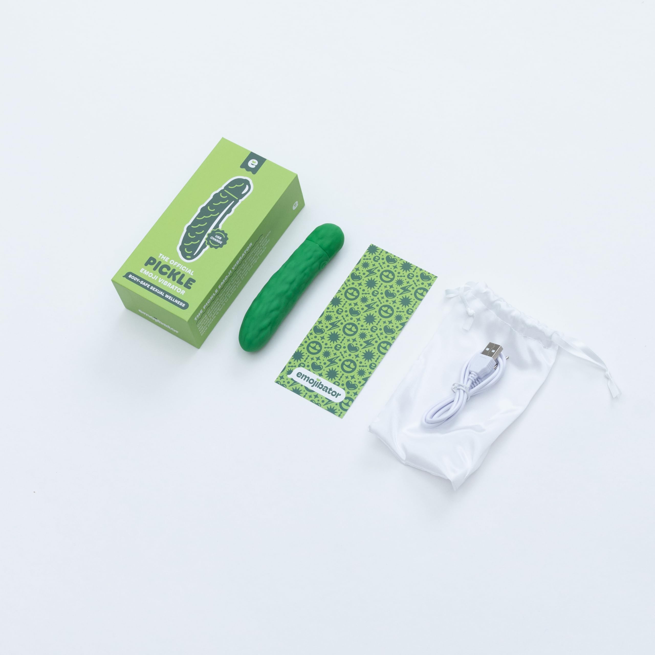 Amazon.com: Emojibator | Pickle Personal Massager | 10 Vibration Settings |  Waterproof Vibrator | Medical-Grade Body Safe Silicone | USB Rechargeable :  Health & Household