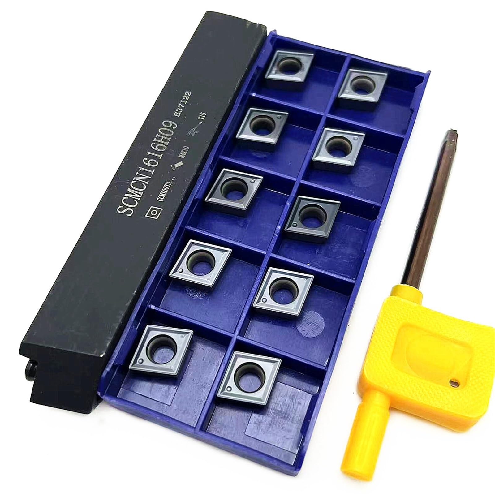 1 pz SCMCN1212H09 SCMCN1616H09 SCMCN2020K09 SCMCN2525M09 indicizzabile Tornio in carburo portautensili con 10 inserti di ricambio CCMT09T304 (SCMCN2525M09) (SCMCN16111) 6H09)