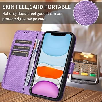 Personalisierte Hülle für Google Pixel 7aFlip Leder Hülle Kartenfach Standfunktion Casemit Eigenem Foto Bild Text Personalisiert Handyhülle - Purple-LN4