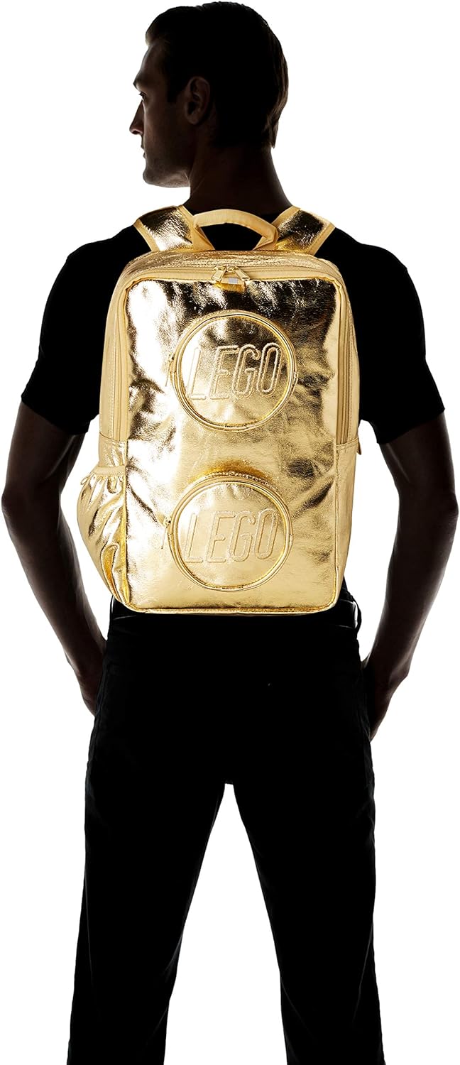 LEGO Brick Backpack - Gold Fashion Backpack, Gold