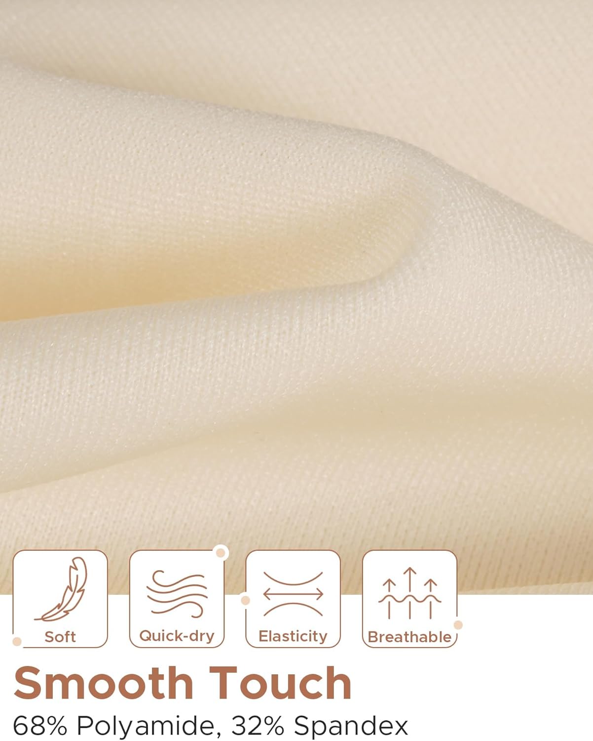 INNERSY Women's Seamless High Waisted Underwear No Show Panties Lightweight Full Coverage Briefs 4-Pack - Image 5